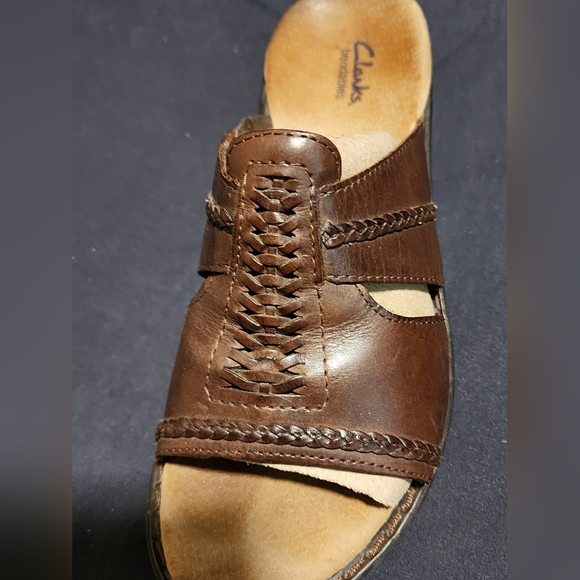 Clarks Bendables Slip On Slide Mahogany 9 Wide - Picture 5 of 16